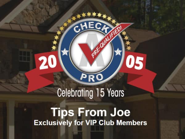 Tips From Joe – Nov 2 2020