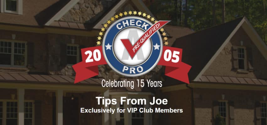 Tips From Joe – Nov 2 2020